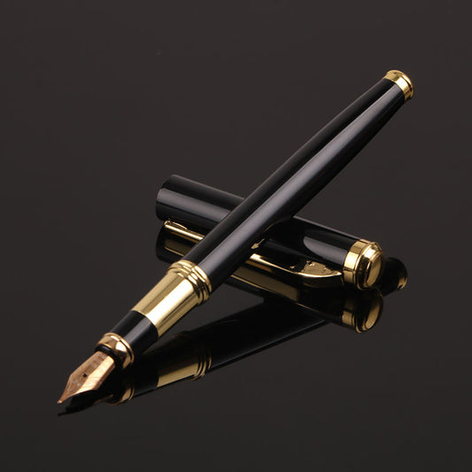 Sunyale LuxeBlack Luxury Metal Fountain Pen — Custom Engraved Classic
