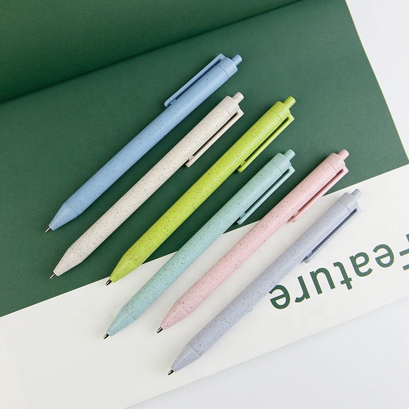 Sunyale WheatStraw Eco Ball Pen – 6 Colours, OEM/ODM Custom