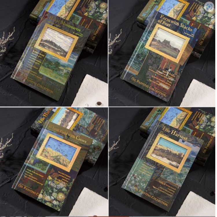 Hardcover A5 Art-Inspired Notebooks – Van Gogh Oil Painting Collection | Sunyale OEM/ODM
