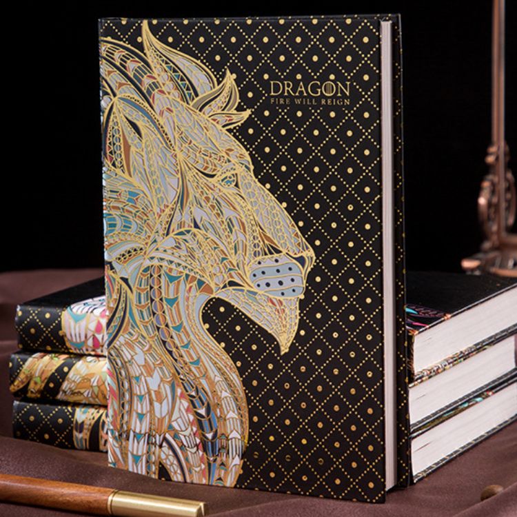 A5 Hardcover Notebooks with Embossed Dragon Designs | Sunyale OEM