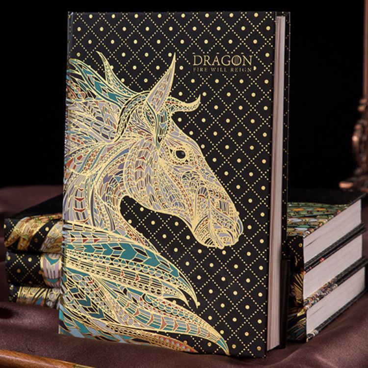 A5 Hardcover Notebooks with Embossed Dragon Designs | Sunyale OEM