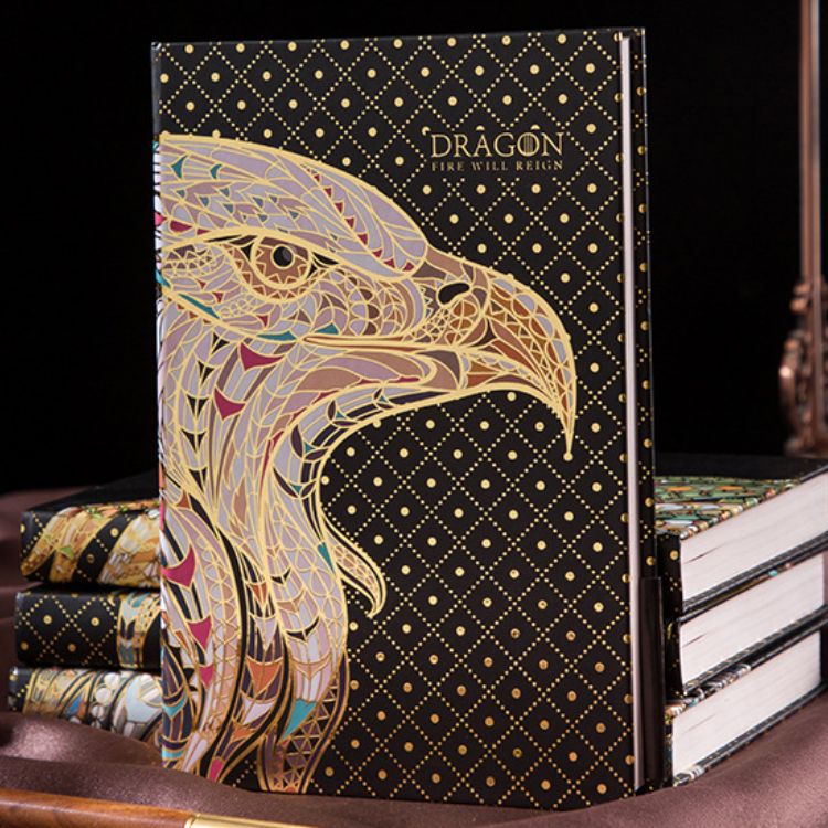 A5 Hardcover Notebooks with Embossed Dragon Designs | Sunyale OEM