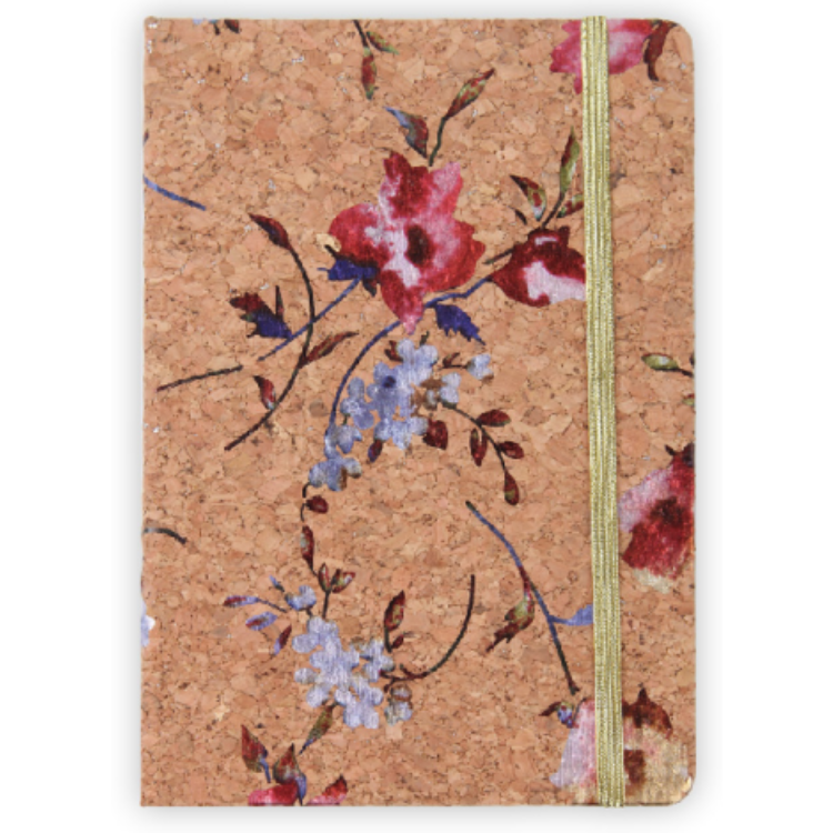 Custom A5 Cork Cover Notebooks with Floral Prints – OEM/ODM Supplier
