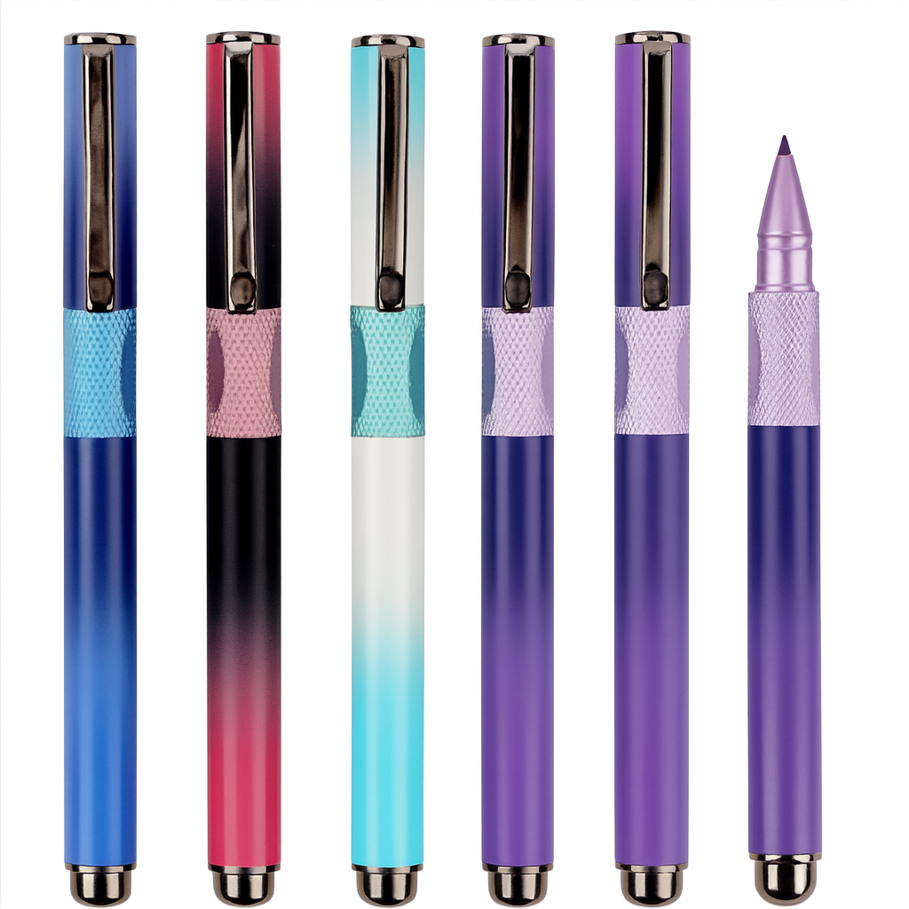 Sunyale Gradient Stylus Pens with Textured Metal Grip | Full OEM/ODM Services by Sunyale