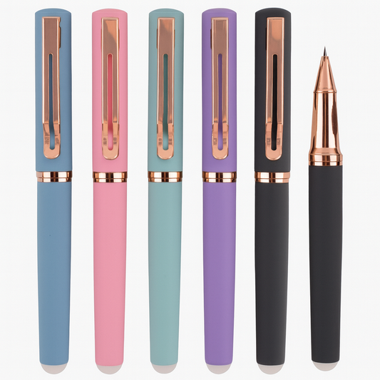 Sunyale Elegant Matte Pens with Polished Rose Gold Accents | Luxury OEM/ODM Services