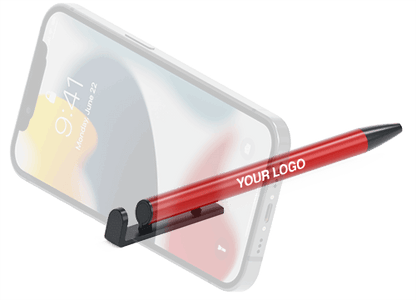 Sunyale Perch Aluminium Phone-Stand Ballpoint Pen — OEM/ODM Custom