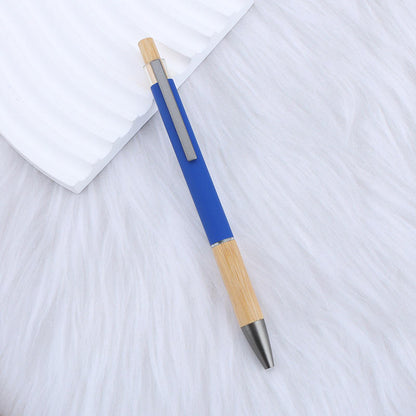 Sunyale Bamboo & Aluminium Click Ball Pen — OEM/ODM Custom