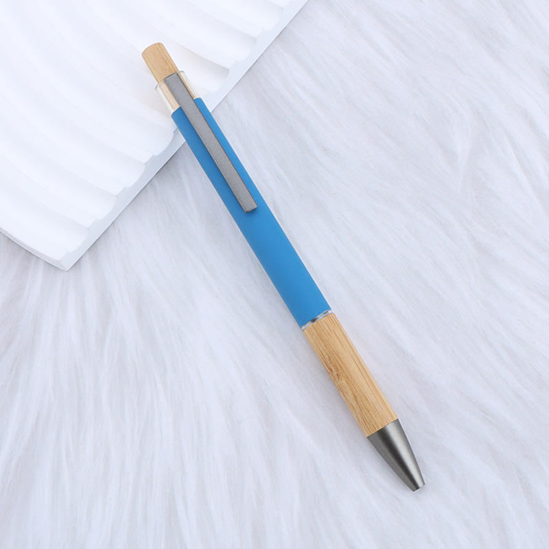 Sunyale Bamboo & Aluminium Click Ball Pen — OEM/ODM Custom