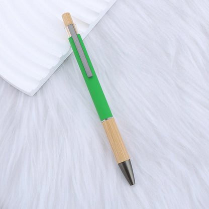 Sunyale Bamboo & Aluminium Click Ball Pen — OEM/ODM Custom