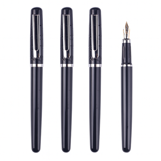 Monarch Black Gloss Fountain Pen – OEM/ODM Executive Series by Sunyale