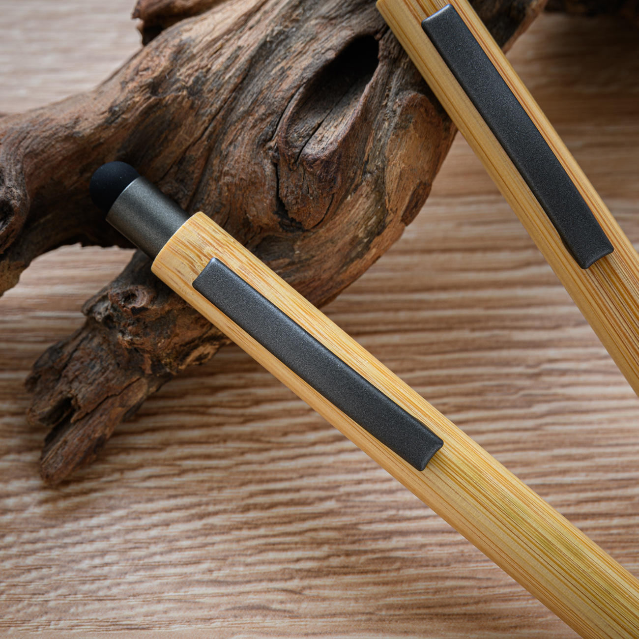 Sunyale Bamboo Click Ball Pen — OEM/ODM Custom Logo
