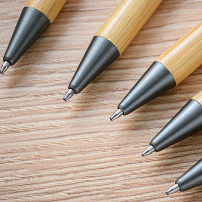 Sunyale Bamboo Click Ball Pen — OEM/ODM Custom Logo