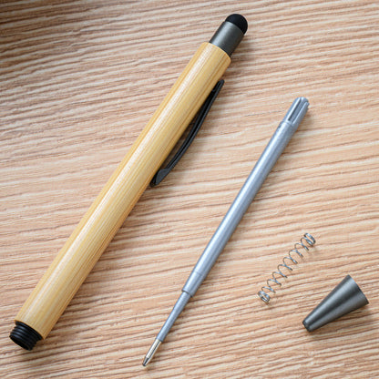 Sunyale Bamboo Click Ball Pen — OEM/ODM Custom Logo