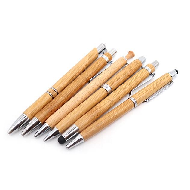 Sunyale Bamboo Stylus Ball Pen — OEM/ODM Custom Logo
