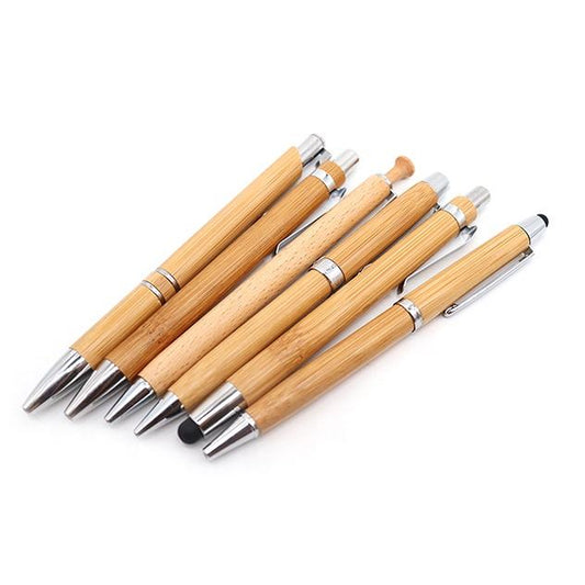 Sunyale Bamboo Stylus Ball Pen — OEM/ODM Custom Logo