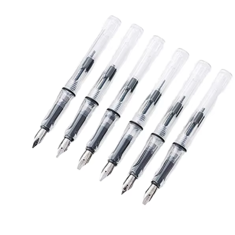 Sunyale ClearView Transparent Plastic Calligraphy Fountain Pen — OEM/ODM Custom