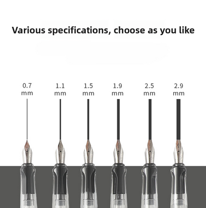 Sunyale ClearView Transparent Plastic Calligraphy Fountain Pen — OEM/ODM Custom