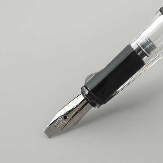 Sunyale ClearView Transparent Plastic Calligraphy Fountain Pen — OEM/ODM Custom