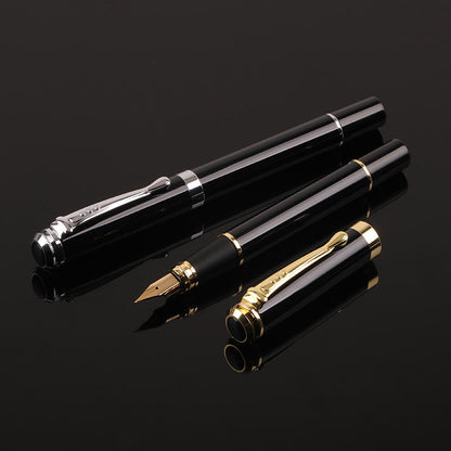 Sunyale Elite Gold-Nib Black Metal Fountain Pen — OEM/ODM Custom