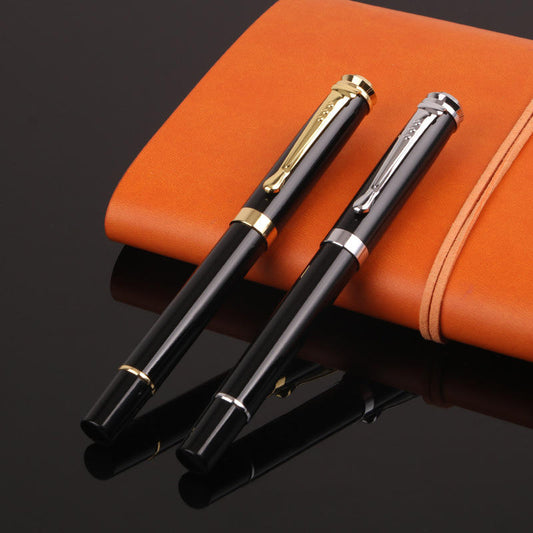 Sunyale Elite Gold-Nib Black Metal Fountain Pen — OEM/ODM Custom