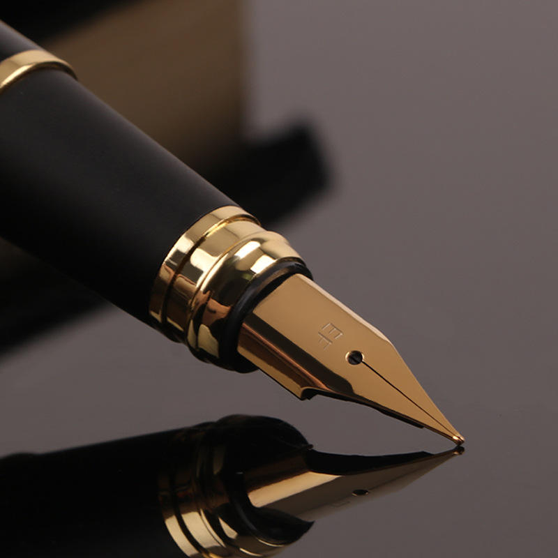 Sunyale Elite Gold-Nib Black Metal Fountain Pen — OEM/ODM Custom