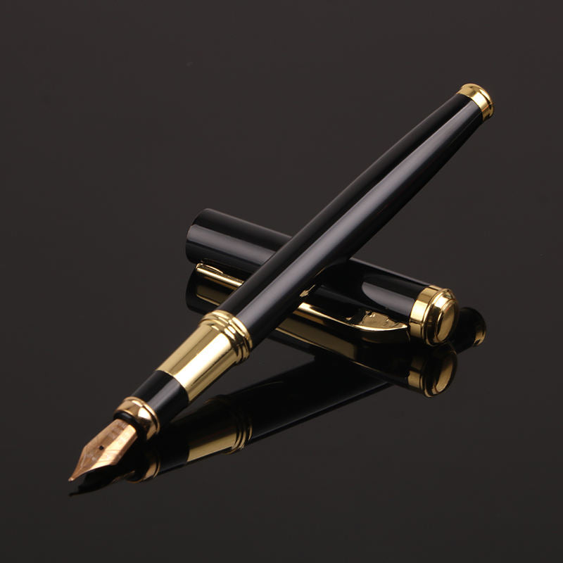 Sunyale LuxeBlack Luxury Metal Fountain Pen — Custom Engraved Classic