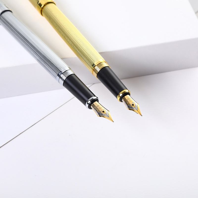 Sunyale LuxeSteel Stainless Iridium Calligraphy Pen Set — Custom Student Promo