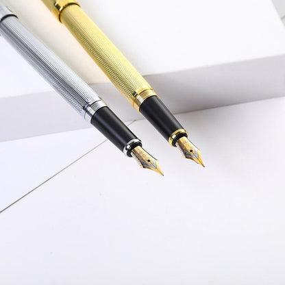 Sunyale LuxeSteel Stainless Iridium Calligraphy Pen Set — Custom Student Promo