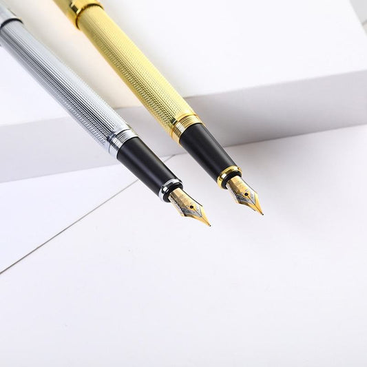 Sunyale LuxeSteel Stainless Iridium Calligraphy Pen Set — Custom Student Promo