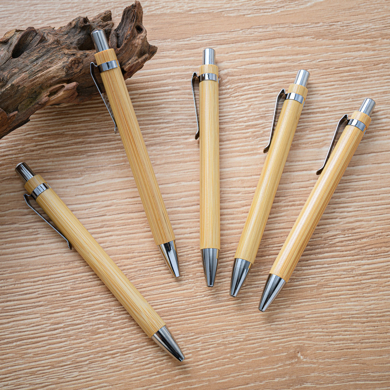 Sunyale Natural Bamboo Gel Ball Pen — OEM/ODM Custom Logo