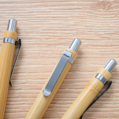 Sunyale Natural Bamboo Gel Ball Pen — OEM/ODM Custom Logo