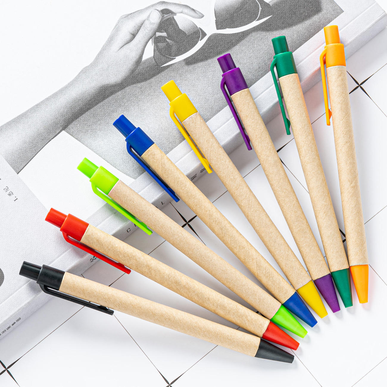 Sunyale PaperBarrel Eco Promo Ball Pen — OEM/ODM Custom