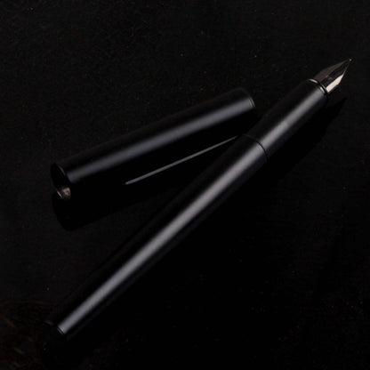 Sunyale Stunning Silver Full-Frosted & Matte Black Fountain Pen — EEF Fine Nib, OEM/ODM Custom